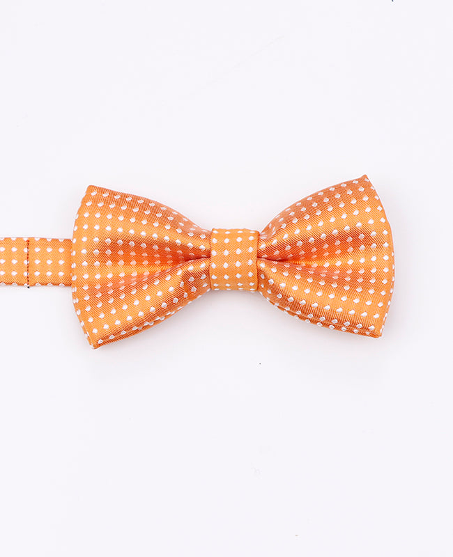 Orange Gepunktete Fliege für Kinder aus Polyester | Louis - Unipap's