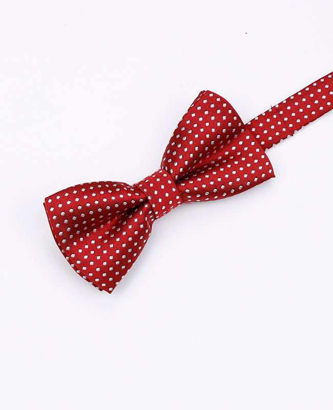 Fliege Rot Nr. 2 mit Punkten Kinder aus Polyester „Louis"