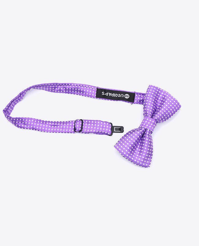 Violette Fliege Nr. 1 mit Punkten für Kinder aus Polyester | Louis - Unipap's