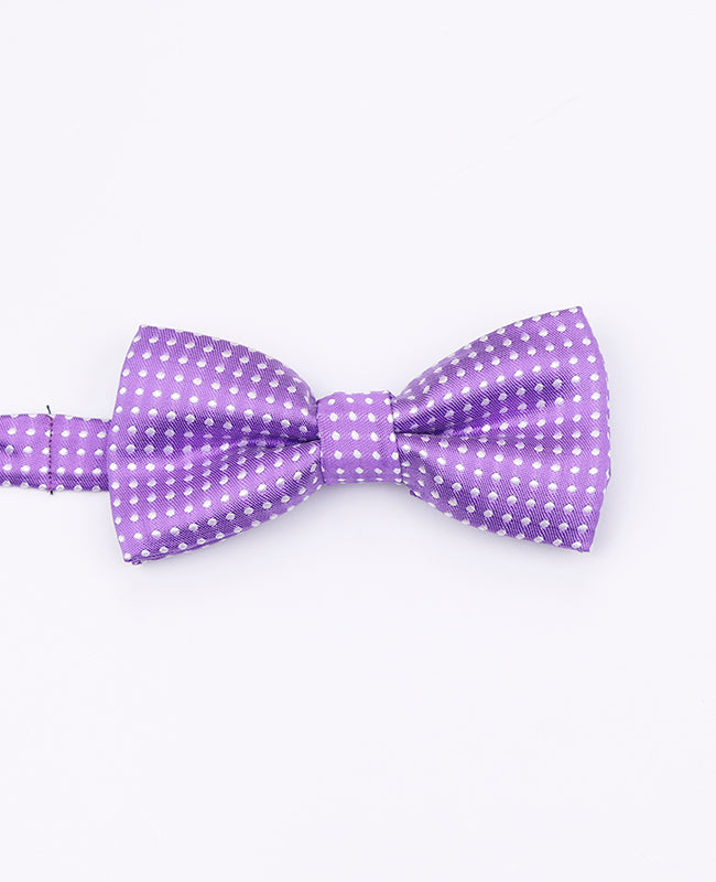 Fliege Violett n°1 mit Punkten für Kinder aus Polyester | Louis - Unipap's