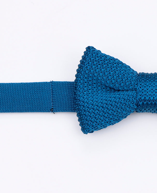 Fliege Blau n°4 Kinder aus Strick «Léon»