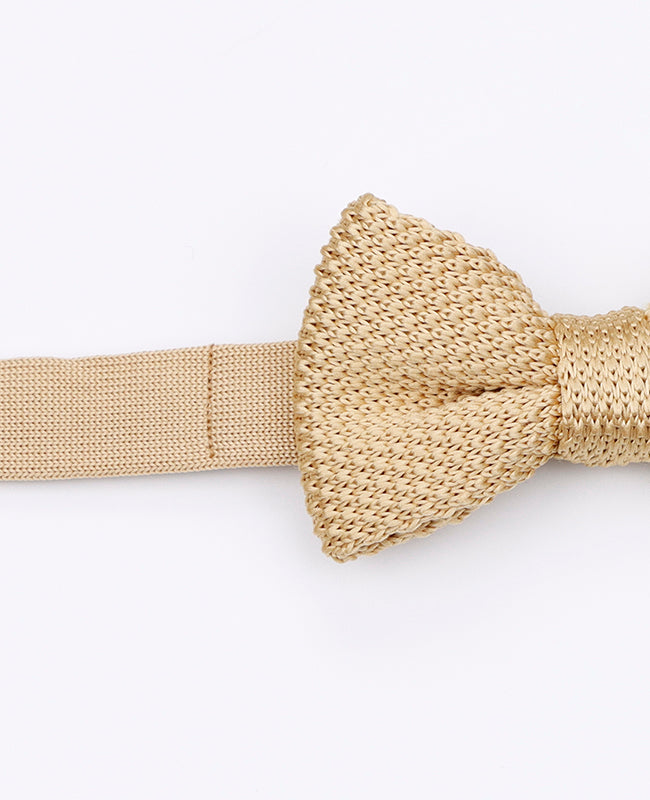 Noeud Papillon Doré Enfant en Tricot «Léon»