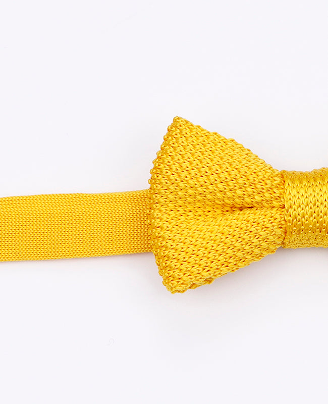 Noeud Papillon Jaune Enfant en Tricot «Léon»