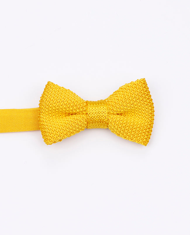 Noeud Papillon Jaune Enfant en Tricot «Léon»