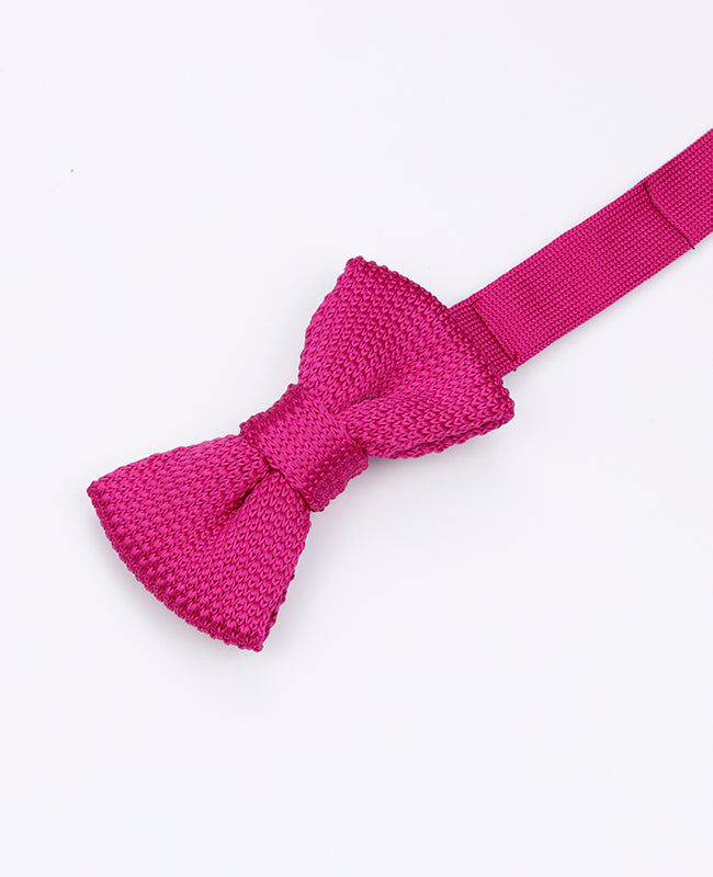 Rosa Kinder-Fliege Nr. 1 aus Strick «Léon»