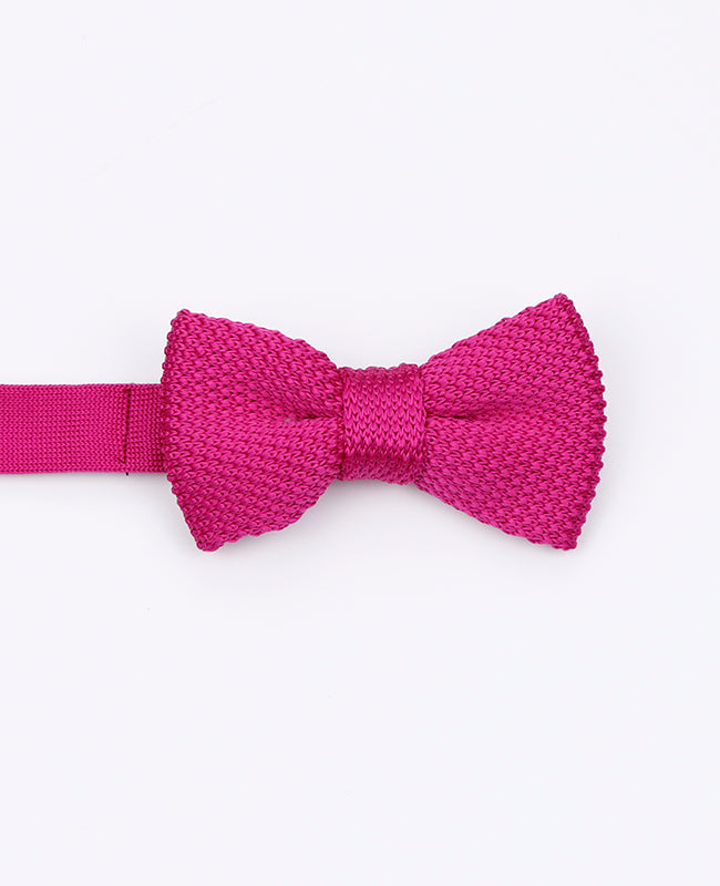 Rosa Kinder-Fliege Nr. 1 aus Strick «Léon»