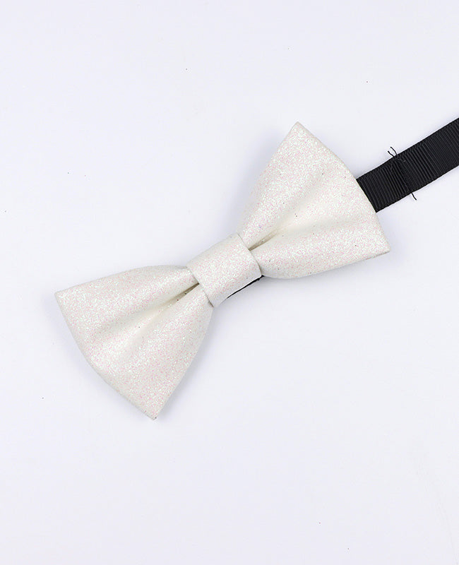 Glitzer-Fliege Weiß Kinder aus Polyester «Olive»