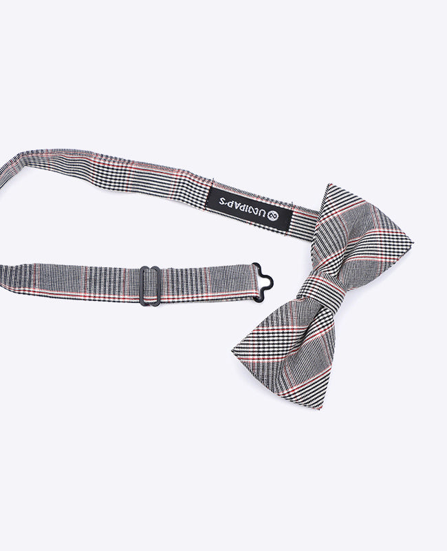 Fliege Tartan Grau n°2 Herren aus Baumwolle | Marcel - Unipap's