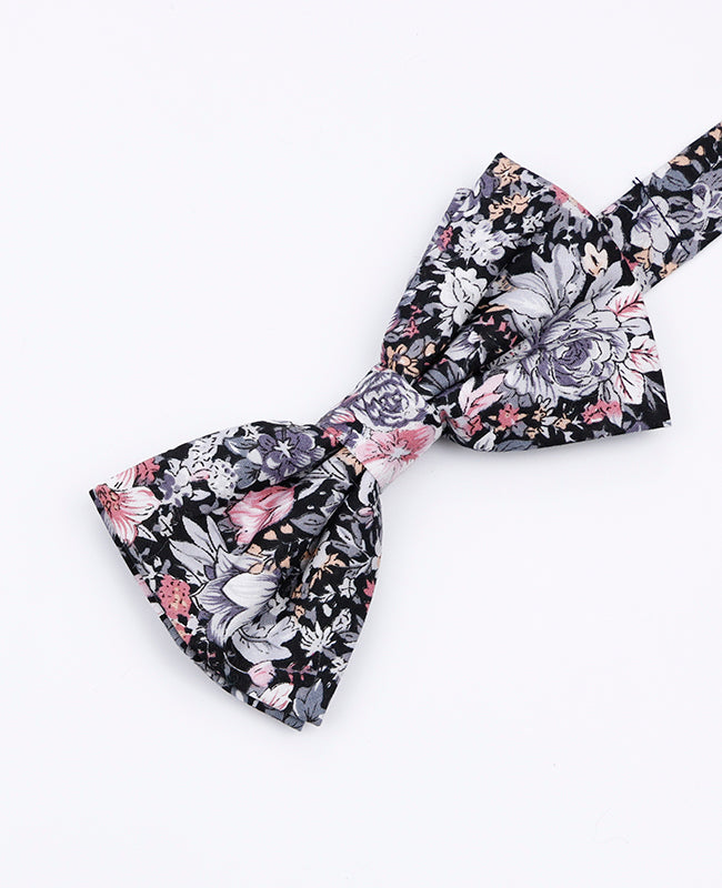 Noeud Papillon Liberty Noir n°2 Homme en Coton | Gaspard - Unipap's