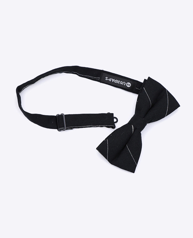 Fliege Tartan Schwarz n°2 Herren aus Baumwolle 
