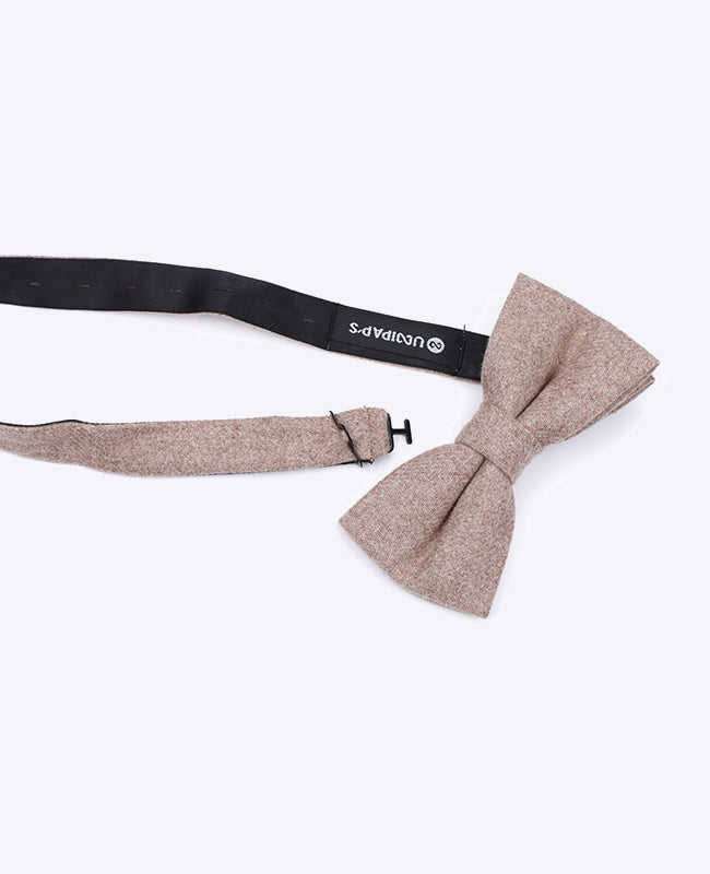 Fliege Beige n°1 Herr aus Wolle 