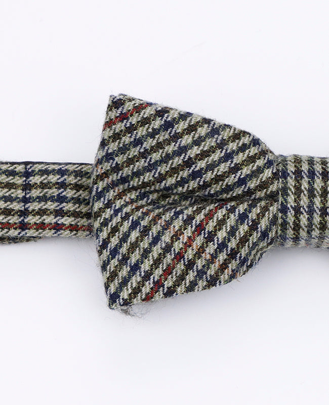 Fliege Tartan Grau Nr. 9 Herren aus Wolle | Nobert - Unipap's