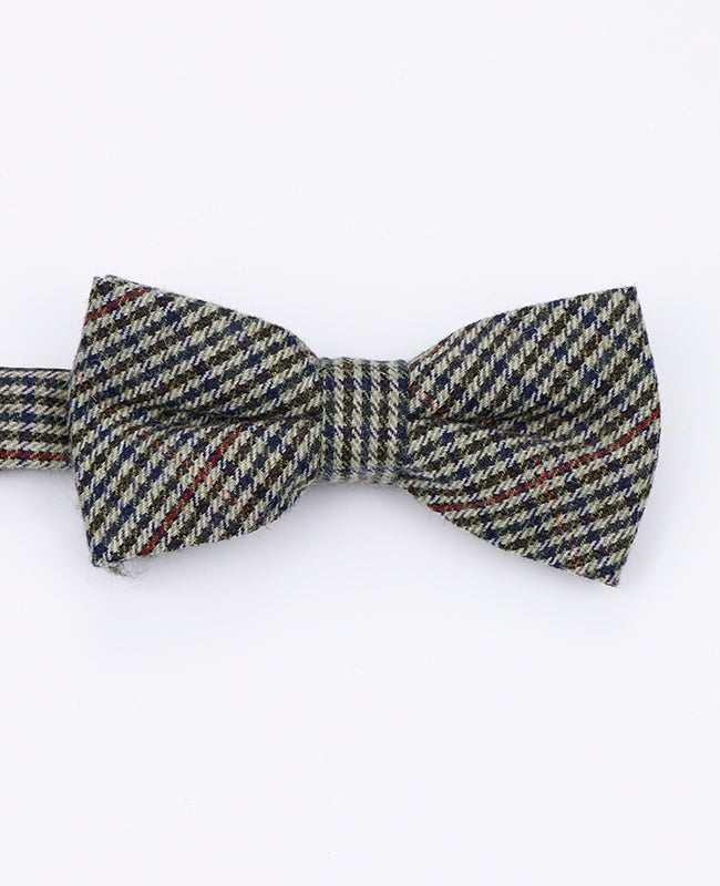 Fliege Tartan Grau Nr. 9 Herren aus Wolle | Nobert - Unipap's