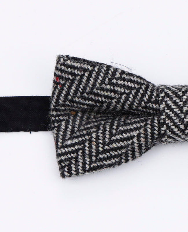 Fliege Tartan Grau Nr. 1 Herren Wolle 