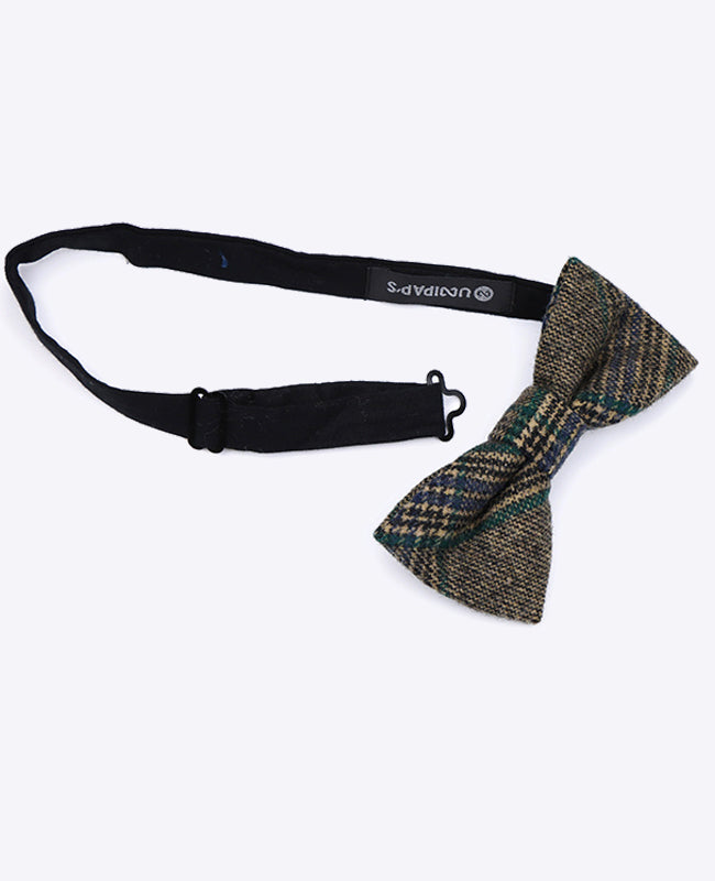 Fliege Tartan Grau n°5 Herren Wolle | Norbert - Unipap's