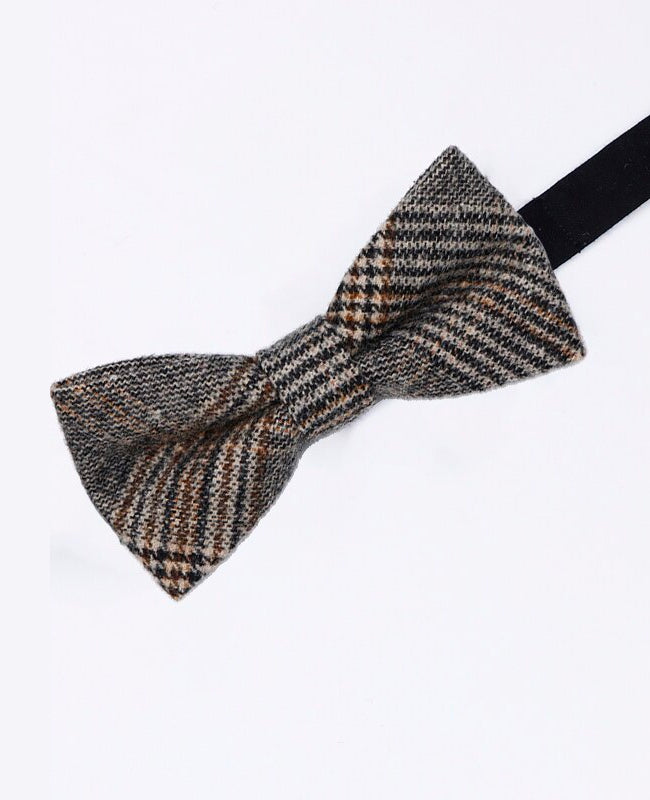 Fliege Tartan Grau Nr. 6 Herren aus Wolle | Norbert - Unipap's