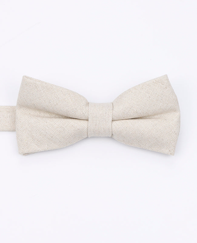 Noeud Papillon Blanc n°2 Homme en Lin | Basile - Unipap's