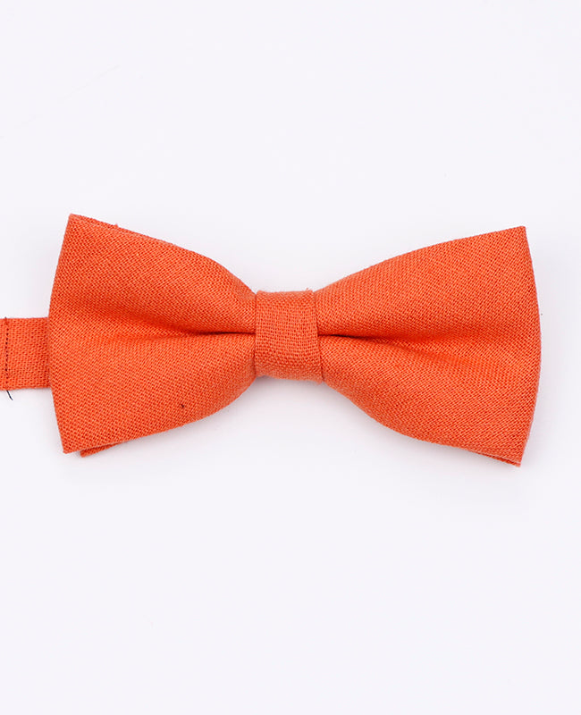 Fliege Orange Nr.1 Herren aus Leinen | Basile - Unipap's