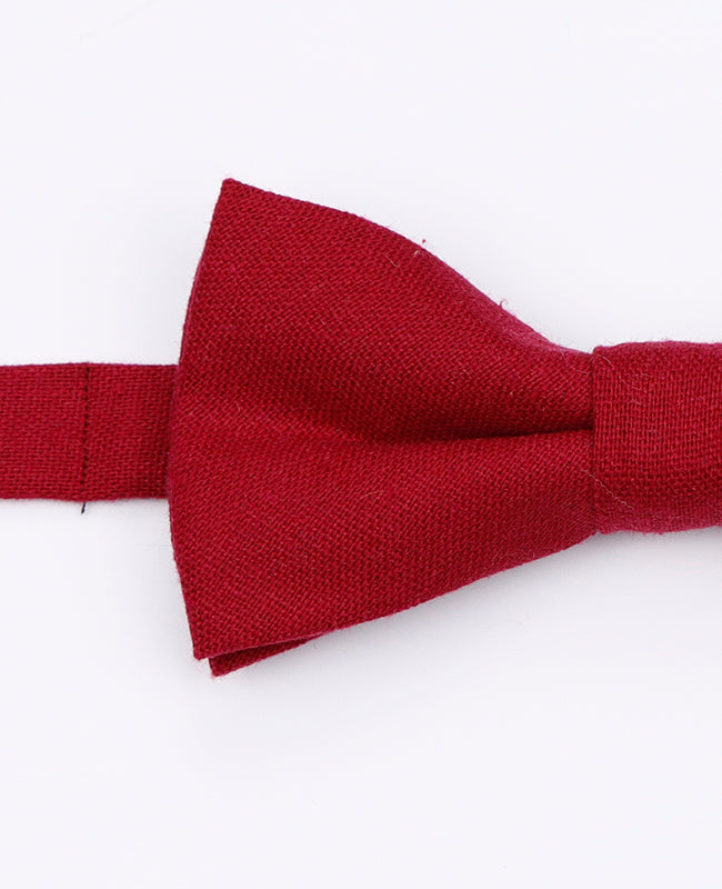 Fliege Rot n°2 Herren aus Leinen | Basile - Unipap's