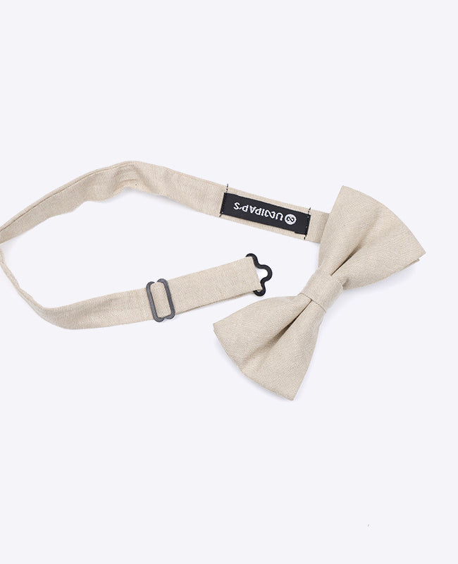 Fliege Beige Herren aus Baumwolle «Edgard»