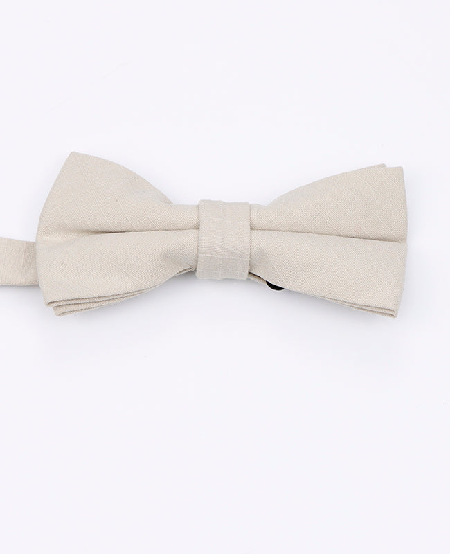 Fliege Beige aus Baumwolle 