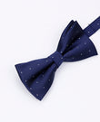Blaue Fliege Nr. 1 mit Punkten Herren aus Polyester | Georges - Unipap's