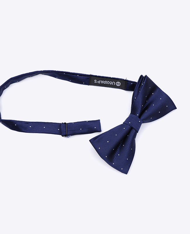 Blaue Fliege Nr. 1 mit Punkten Herren aus Polyester | Georges - Unipap's