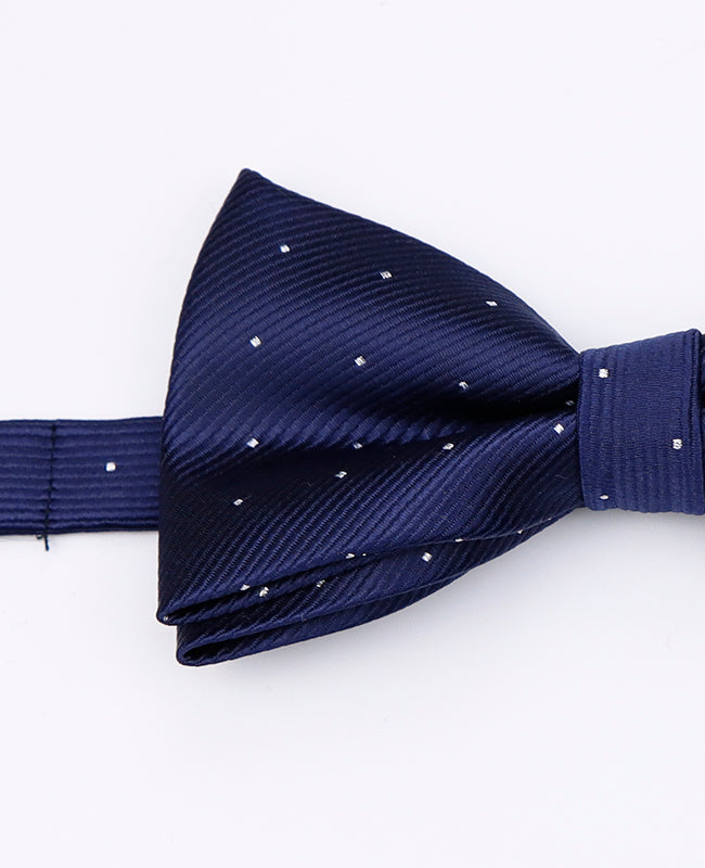 Blaue Fliege Nr. 1 mit Punkten Herren aus Polyester | Georges - Unipap's