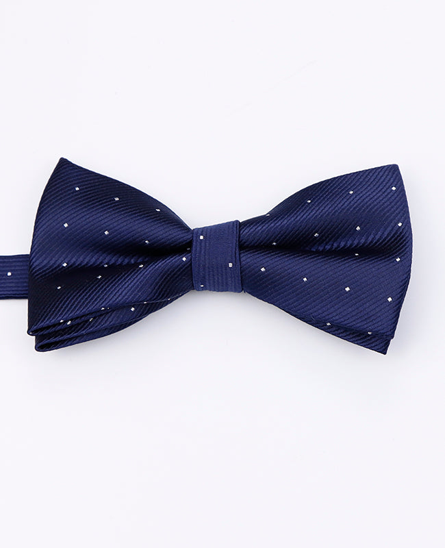 Blaue Fliege Nr. 1 mit Punkten Herren aus Polyester | Georges - Unipap's