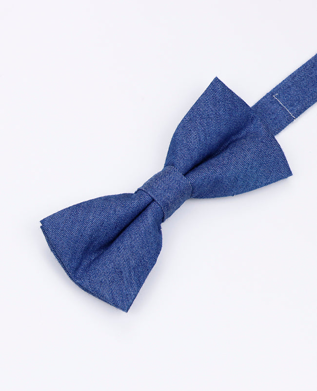 Fliege Blau Nr. 4 für Herren aus Baumwolle «Edgard»