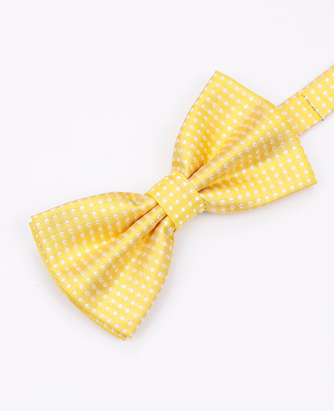 Gelbe Fliege n°1 mit Punkten für Herren aus Polyester | Louis - Unipap's