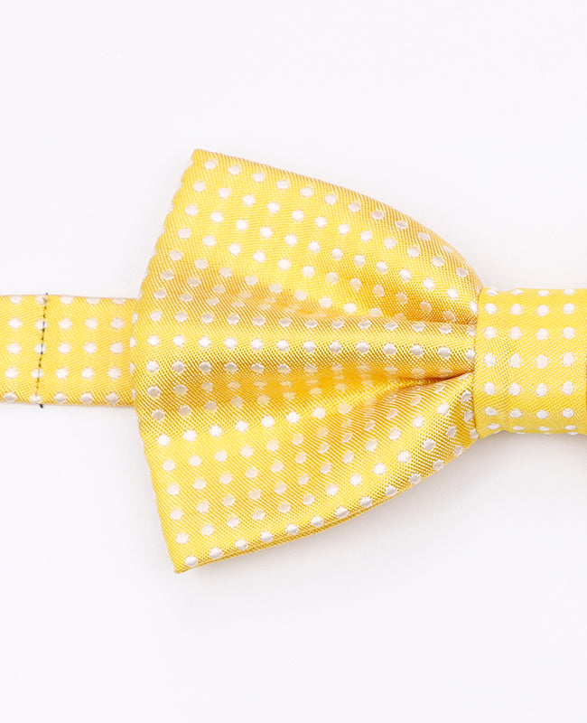 Gelbe Fliege n°1 mit Punkten für Herren aus Polyester | Louis - Unipap's