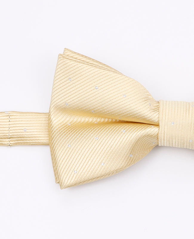 Noeud Papillon Jaune n°2 à Pois Homme en Polyester | Georges - Unipap's