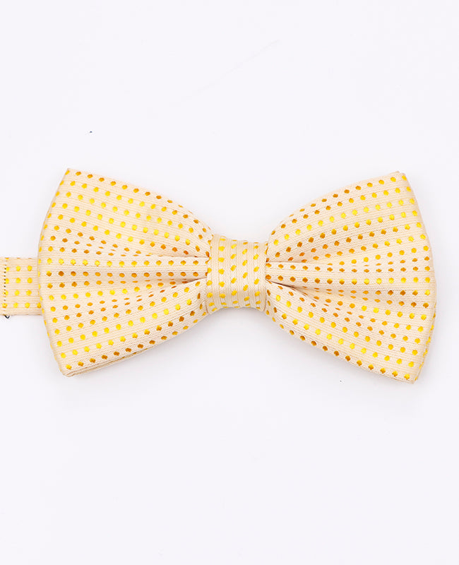 Fliege Gelb Nr. 2 mit Punkten Herren aus Polyester | Louis - Unipap's