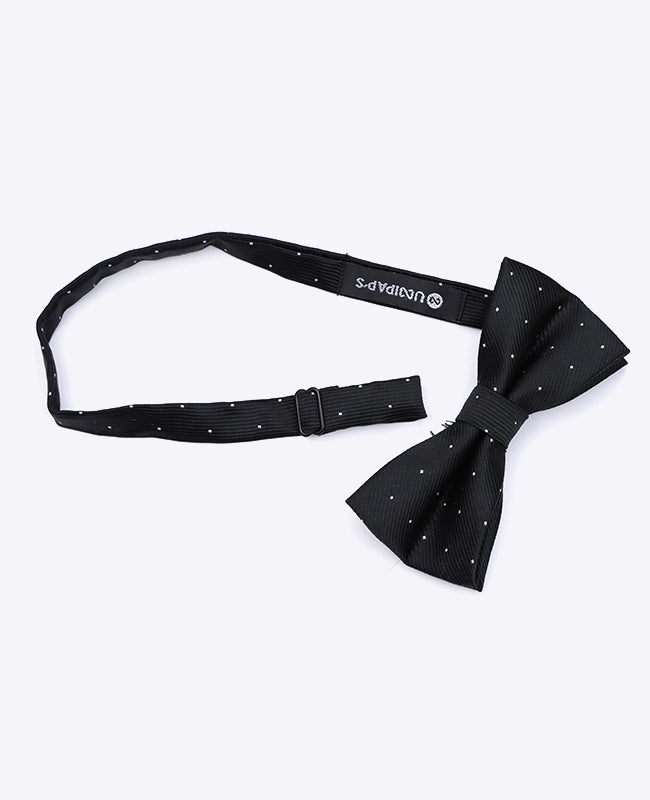 Noeud Papillon Noir à Pois Homme en Polyester | Georges - Unipap's