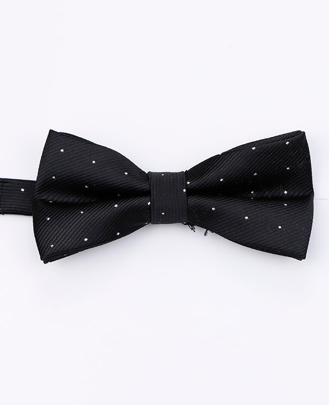 Noeud Papillon Noir à Pois Homme en Polyester | Georges - Unipap's