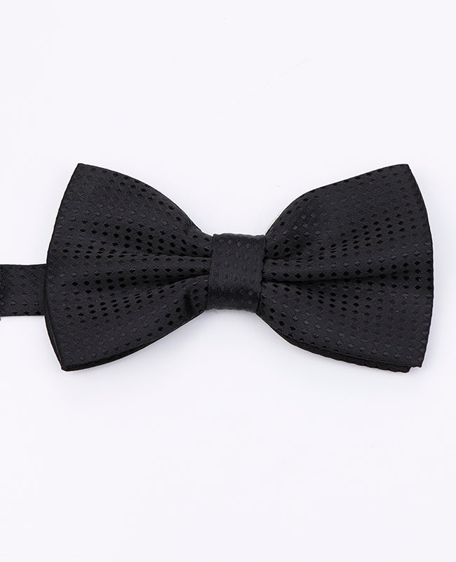 Schwarze Fliege n°1 mit Punkten für Herren aus Polyester | Louis - Unipap's