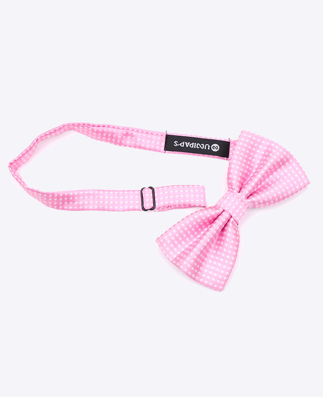 Rosa Fliege Nr. 1 mit Punkten für Herren aus Polyester | Louis - Unipap's