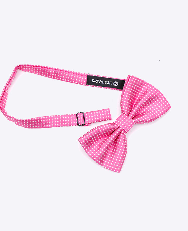 Rosa Fliege n°2 mit Punkten für Herren aus Polyester | Louis - Unipap's