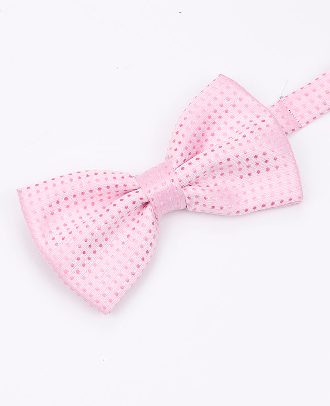 Rosa Fliege Nr. 3 mit Punkten für Herren aus Polyester | Louis - Unipap's