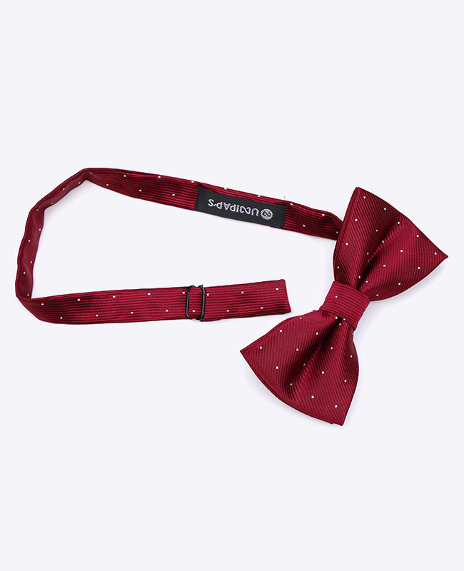 Fliege Rot n°1 mit Punkten Herren Polyester | Georges - Unipap's