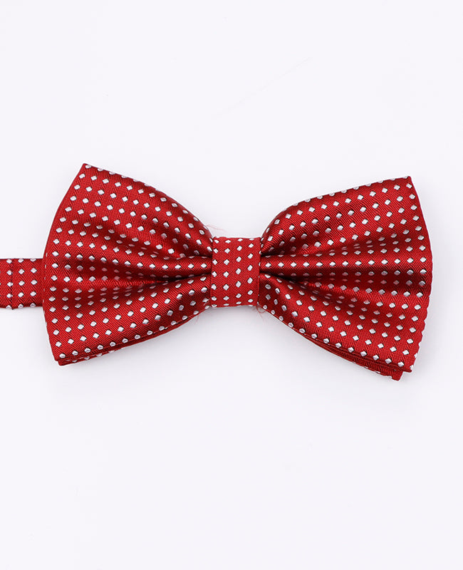 Fliege Rot n°2 mit Punkten Herren aus Polyester | Louis - Unipap's