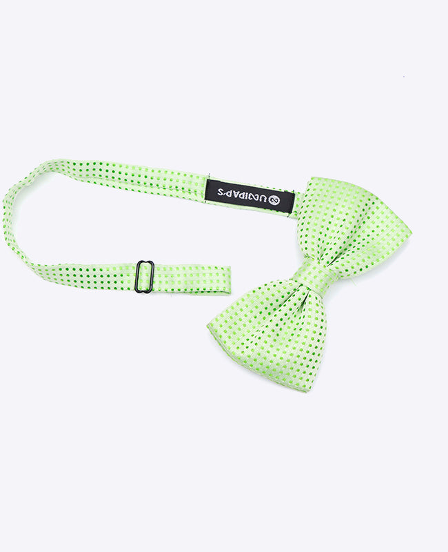 Grüne Fliege Nr. 2 mit Punkten für Herren aus Polyester | Louis - Unipap's
