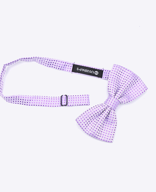 Violette Fliege n°2 mit Punkten für Herren aus Polyester | Louis - Unipap's