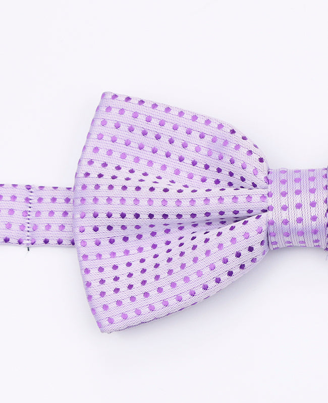 Fliege Violett n°2 mit Punkten Herren aus Polyester | Louis - Unipap's