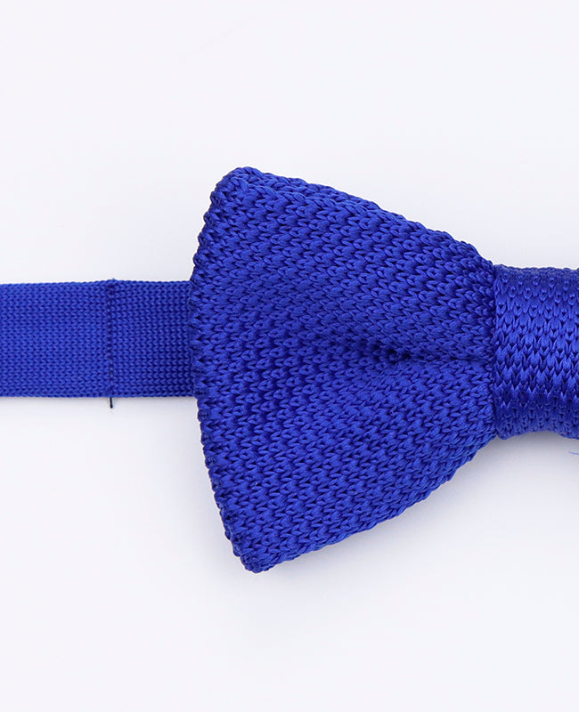 Blaue Strick-Fliege Nr. 1 Herren «Léon»