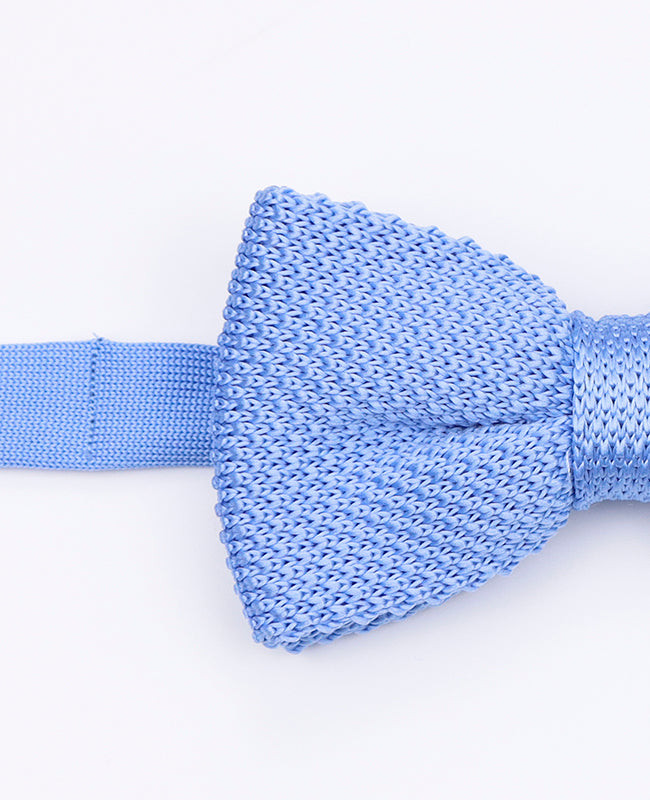 Noeud Papillon Bleu n°3 Homme en Tricot «Léon»