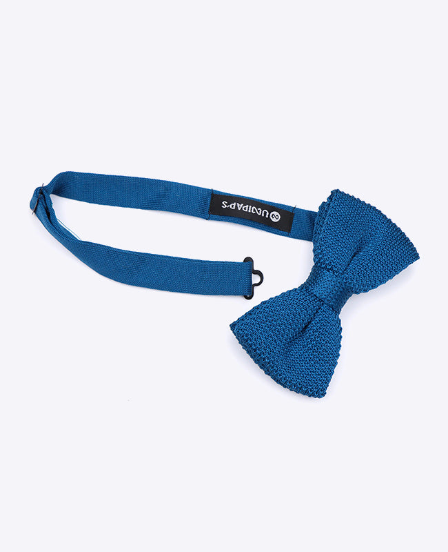 Fliege Blau n°4 Herren aus Strick «Léon»