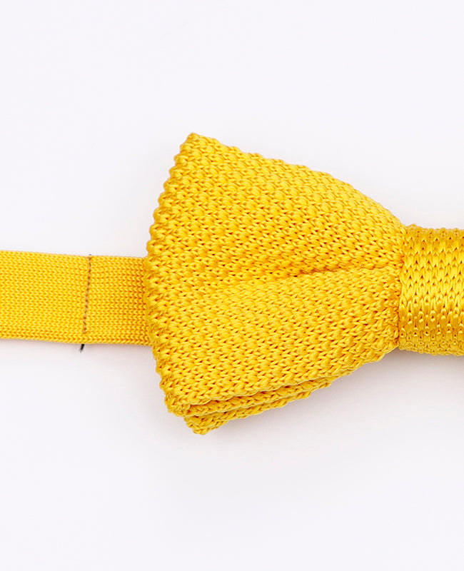 Noeud Papillon Jaune Homme en Tricot «Léon»