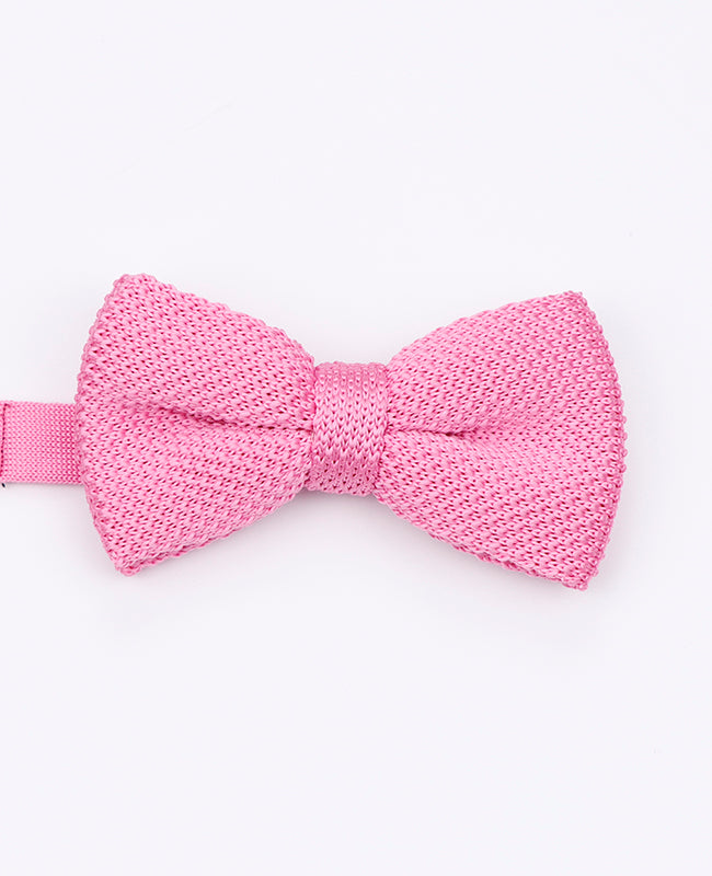 Rosa Strickfliege Nr. 2 für Herren „Léon"